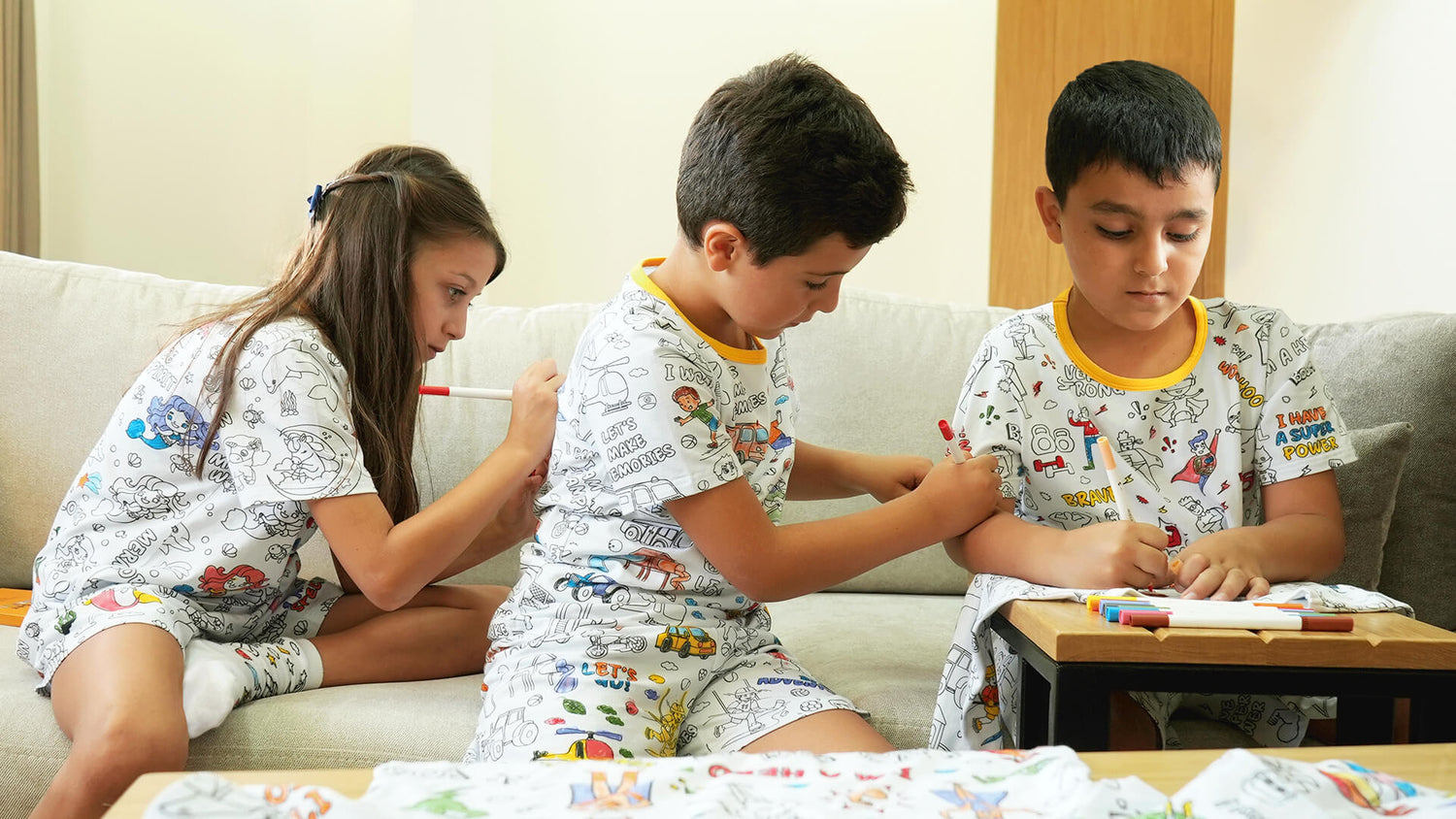 Coloring Pajamas For Kids - Boys & Girls Collections