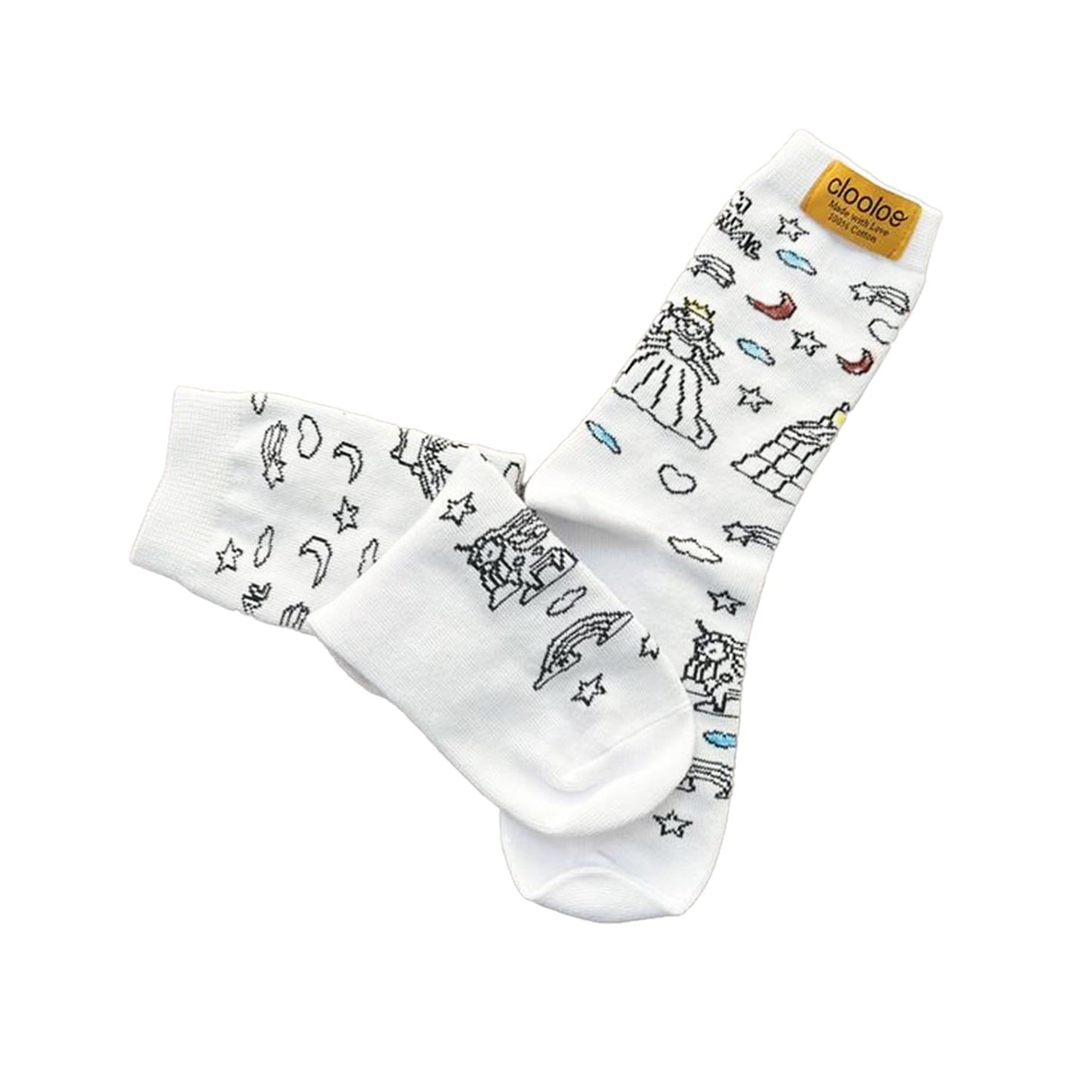 DreamShine Coloring Socks for Girls