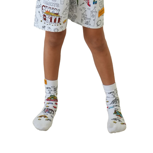 DreamShine Coloring Socks for Girls