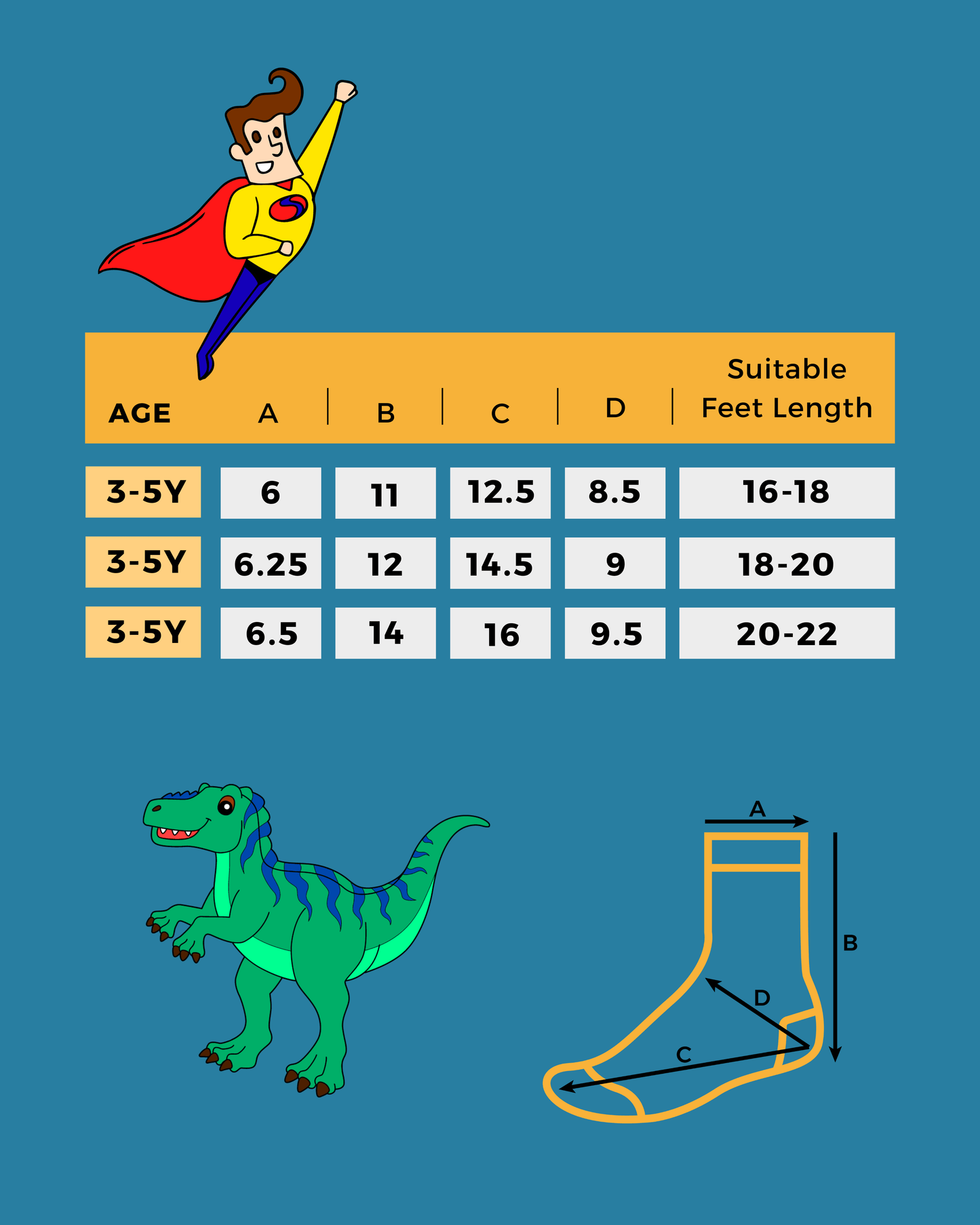 HeroSteps Cotton Socks for Boys