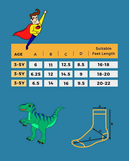 HeroSteps Cotton Socks for Boys